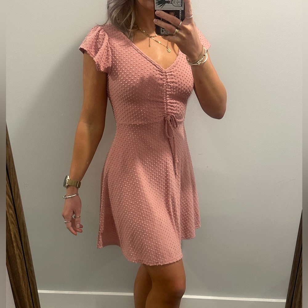 Rolla Coster Blush Pink Dotted Dress